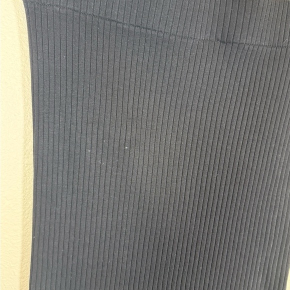 Cotton Citizens Ibiza Black Ribbed Midi Skirt Side Zipper Slit Small - Picture 10 of 10